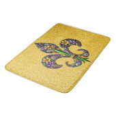 Bloemrijke Mardi Gras fleur de lis Badmat (Gekanteld)
