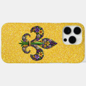 Bloemrijke Mardi Gras fleur de lis Case-Mate iPhone Case (Achterkant (horizontaal))