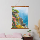 Bloemrijke Mediterrane Hangend Wandkleed (Slaapkamer)