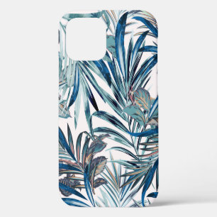 Bloemrijke mode tropisch vintage patroon met palm iPhone 12 hoesje