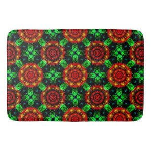 Bloemrijke moderne boho elegante abstracte patroon badmat