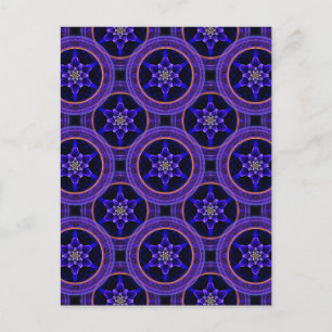 Bloemrijke moderne boho elegante abstracte patroon briefkaart