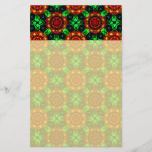 Bloemrijke moderne boho elegante abstracte patroon briefpapier