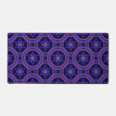 Bloemrijke moderne boho elegante abstracte patroon bureaumat (Voorkant)