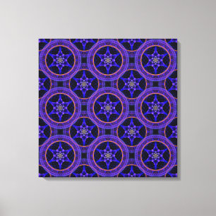 Bloemrijke moderne boho elegante abstracte patroon canvas afdruk