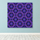 Bloemrijke moderne boho elegante abstracte patroon canvas afdruk (Insitu (Houten vloer))