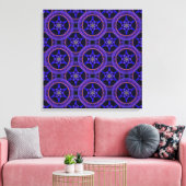 Bloemrijke moderne boho elegante abstracte patroon canvas afdruk (Insitu (Woonkamer))