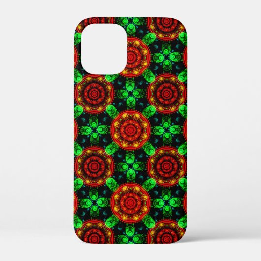 Bloemrijke moderne boho elegante abstracte patroon Case-Mate iPhone case (Achterkant)