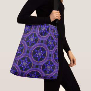 Bloemrijke moderne boho elegante abstracte patroon crossbody tas