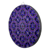 Bloemrijke moderne boho elegante abstracte patroon dartbord (Voorkant Rechts)
