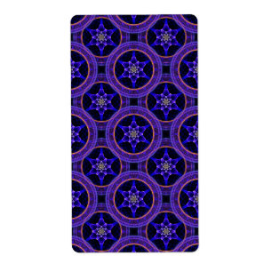 Bloemrijke moderne boho elegante abstracte patroon etiket