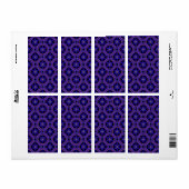 Bloemrijke moderne boho elegante abstracte patroon etiket (Full Sheet)