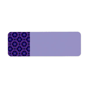 Bloemrijke moderne boho elegante abstracte patroon etiket