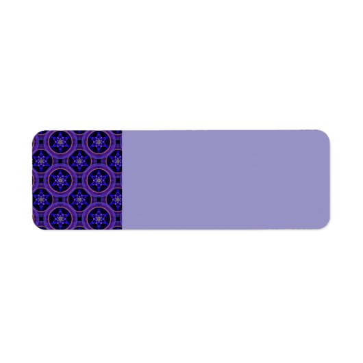 Bloemrijke moderne boho elegante abstracte patroon etiket (Voorkant)
