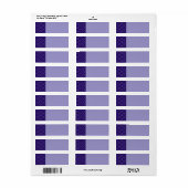 Bloemrijke moderne boho elegante abstracte patroon etiket (Full Sheet)