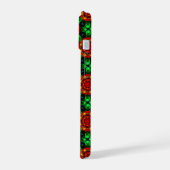 Bloemrijke moderne boho elegante abstracte patroon iPhone 15 case (Linkerkant)
