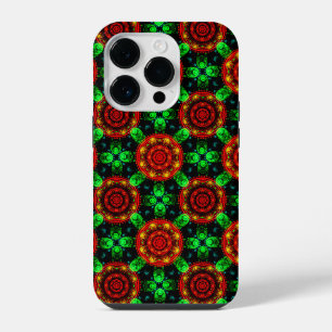 Bloemrijke moderne boho elegante abstracte patroon iPhone 14 plus hoesje