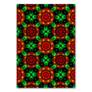 Bloemrijke moderne boho elegante abstracte patroon kaart
