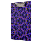 Bloemrijke moderne boho elegante abstracte patroon klembord (Links)