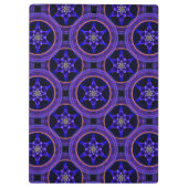 Bloemrijke moderne boho elegante abstracte patroon klembord (Achterkant)