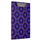 Bloemrijke moderne boho elegante abstracte patroon klembord (Rechts)