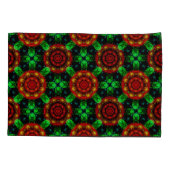 Bloemrijke moderne boho elegante abstracte patroon kussensloop (Achterkant)