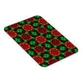 Bloemrijke moderne boho elegante abstracte patroon magneet (Rechterzijde)