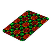 Bloemrijke moderne boho elegante abstracte patroon magneet (Linkerzijde)
