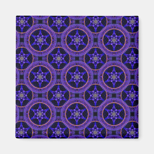 Bloemrijke moderne boho elegante abstracte patroon magneet (Voorkant)