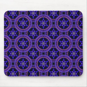 Bloemrijke moderne boho elegante abstracte patroon muismat