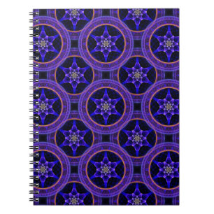 Bloemrijke moderne boho elegante abstracte patroon notitieboek