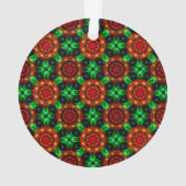 Bloemrijke moderne boho elegante abstracte patroon ornament (achterkant)