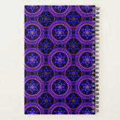 Bloemrijke moderne boho elegante abstracte patroon planner (Achterkant)