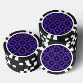 Bloemrijke moderne boho elegante abstracte patroon poker chips (Opstapeling)