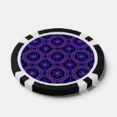 Bloemrijke moderne boho elegante abstracte patroon poker chips (Enkel)