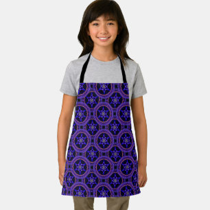 Bloemrijke moderne boho elegante abstracte patroon schort