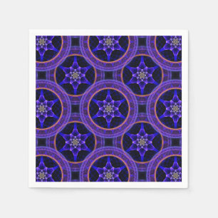 Bloemrijke moderne boho elegante abstracte patroon servet