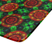 Bloemrijke moderne boho elegante abstracte patroon snijplank (Hoek)
