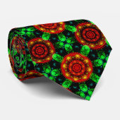 Bloemrijke moderne boho elegante abstracte patroon stropdas (Opgerold)