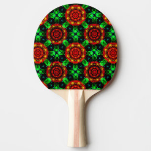 Bloemrijke moderne boho elegante abstracte patroon tafeltennisbatje