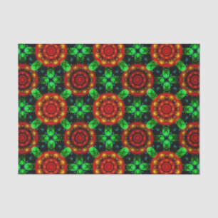 Bloemrijke moderne boho elegante abstracte patroon tissuepapier
