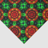 Bloemrijke moderne boho elegante abstracte patroon tissuepapier (Detail)