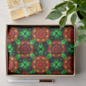 Bloemrijke moderne boho elegante abstracte patroon tissuepapier (Geschenk)