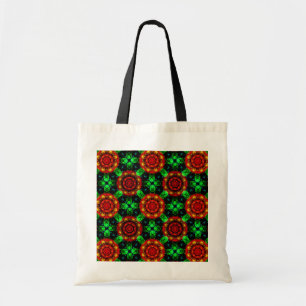Bloemrijke moderne boho elegante abstracte patroon tote bag