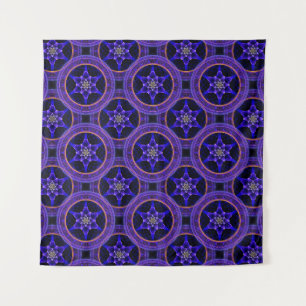 Bloemrijke moderne boho elegante abstracte patroon wandkleed