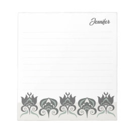 Bloemrijke moderne elegante aardse CC1290 geliniee Notitieblok
