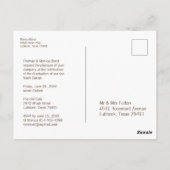 Bloemrijke Moderne Rustieke Hout Foto Afstuderen Briefkaart (Achterkant)