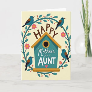 Bloemrijke Moederdag Huis Kaart