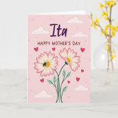 Bloemrijke Moederdag Ita Kaart (Gele Bloem)
