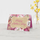 Bloemrijke Moederdag Kaart (Gele Bloem)